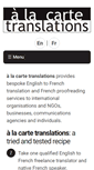 Mobile Screenshot of alacarte-translations.com
